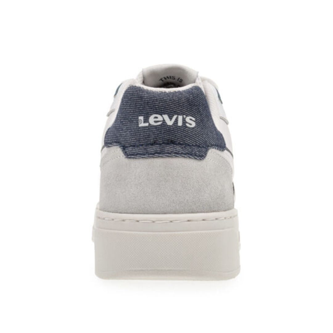 Tenis Levi's Dama Glide Blanco-Denim L1224193