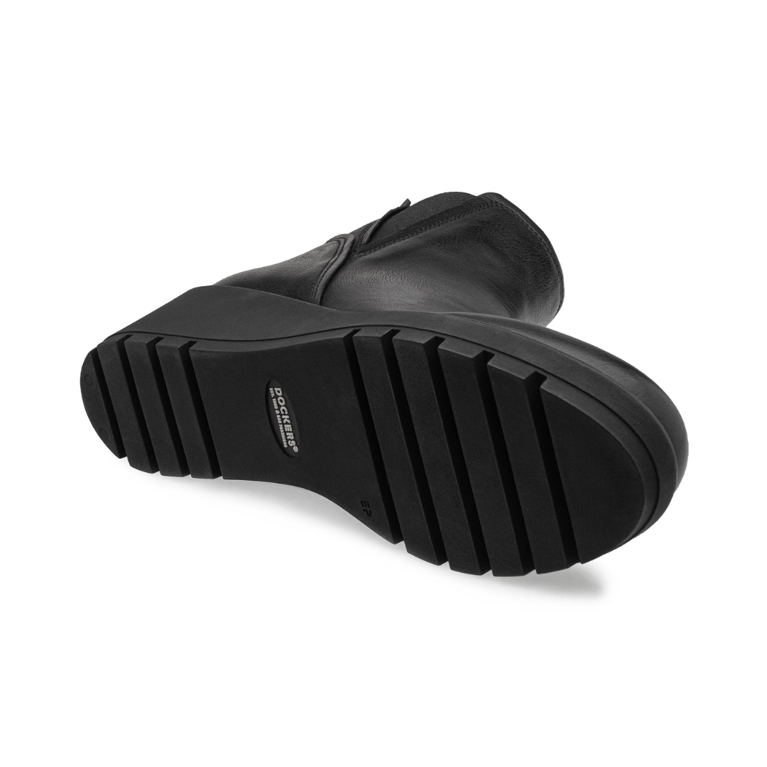 Botas Dockers Dama Beth D1224371 Piel Negro