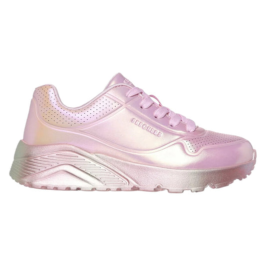 Tenis Skechers Niña Uno Metalico 310397l Rosa/multicolor