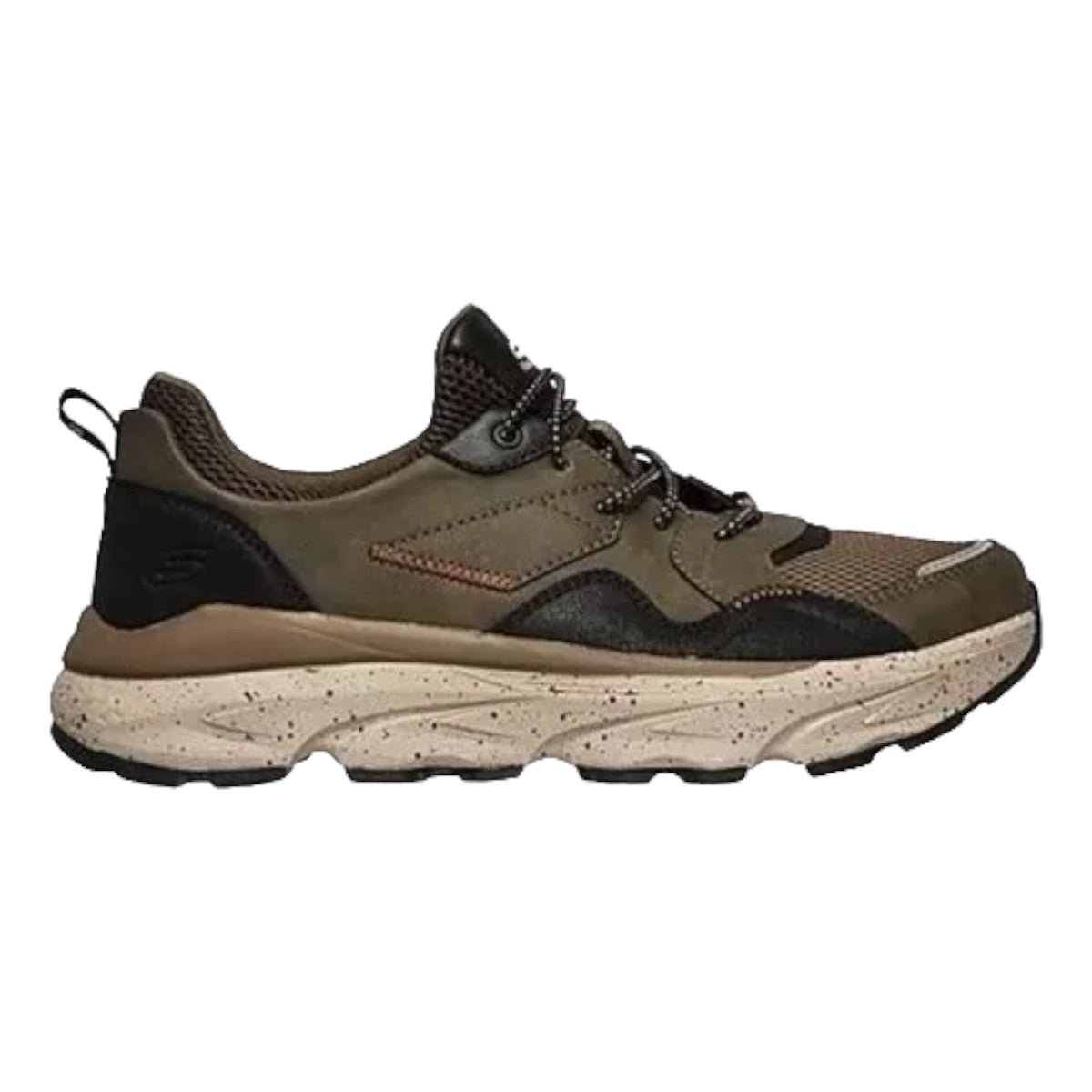 Tenis Skechers Caballero Delmot Leven 210187 Negro/olivo