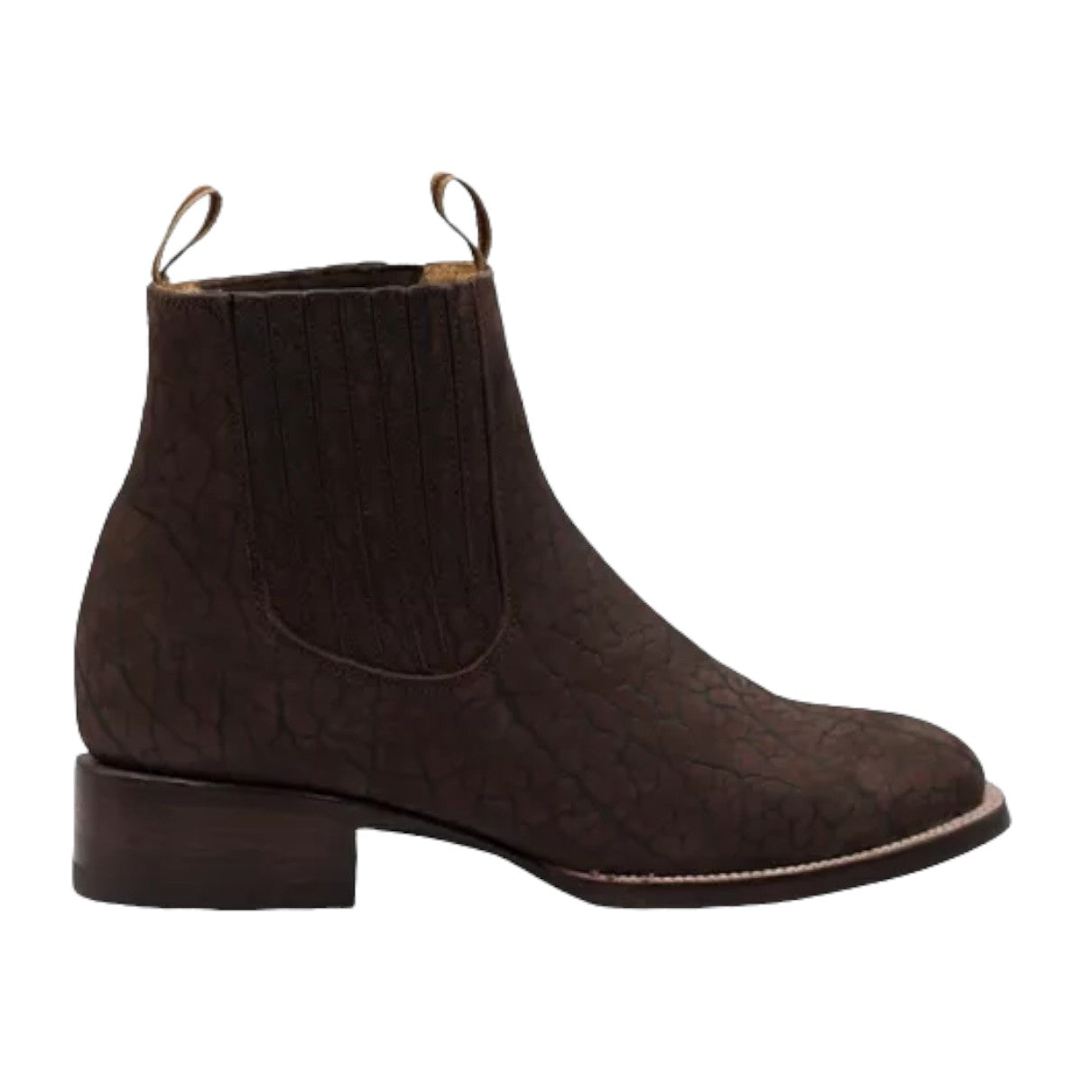 Botin Los Rurales 7002 Piel Cuello De Toro Buck Choco