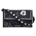 Bolsa Desigual Tachuelas Mickey Mouse Negro Negro Sintético Plata Negro