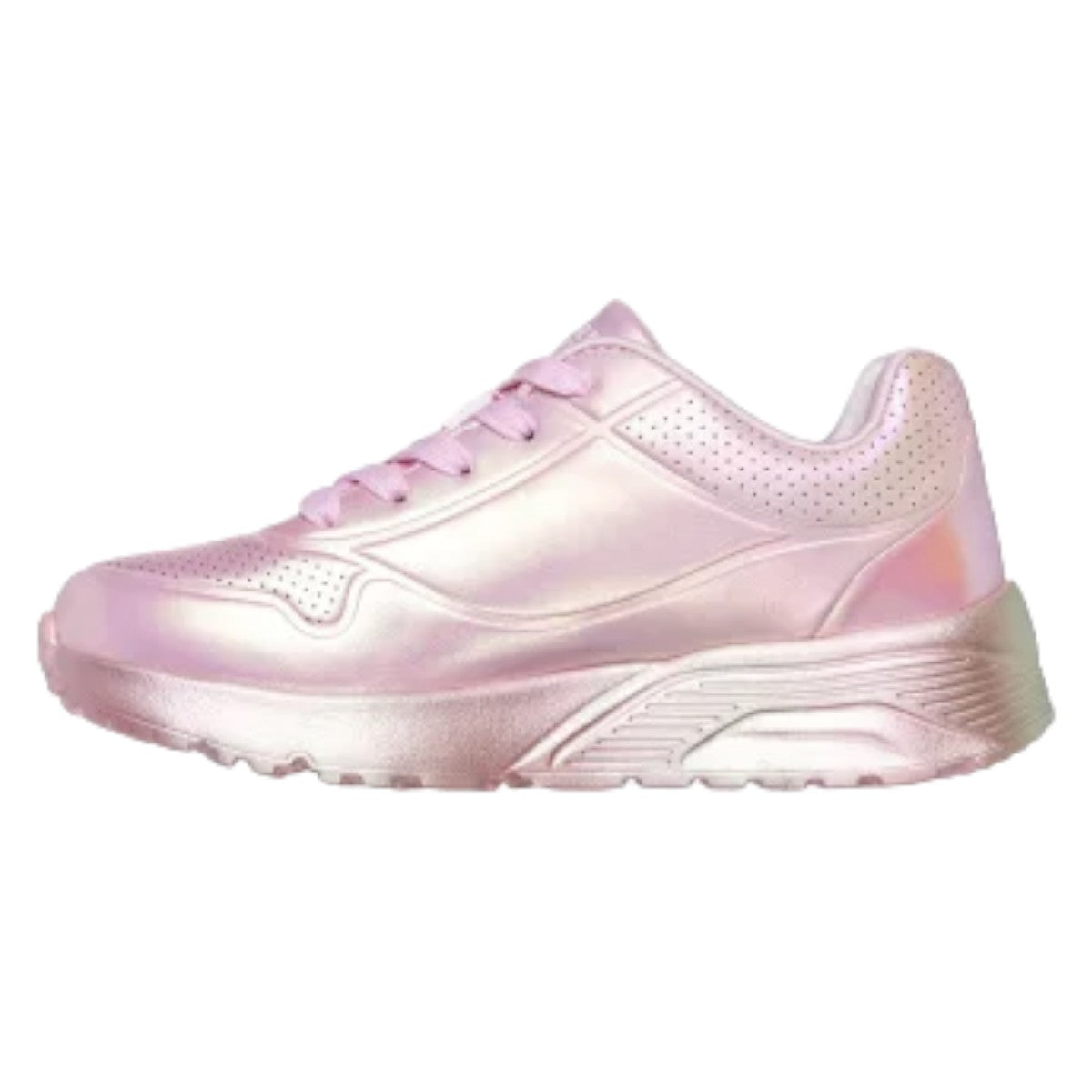 Tenis Skechers Niña Uno Metalico 310397l Rosa/multicolor