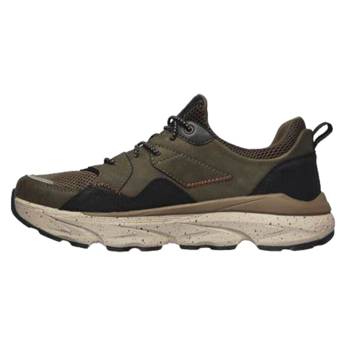 Tenis Skechers Caballero Delmot Leven 210187 Negro/olivo