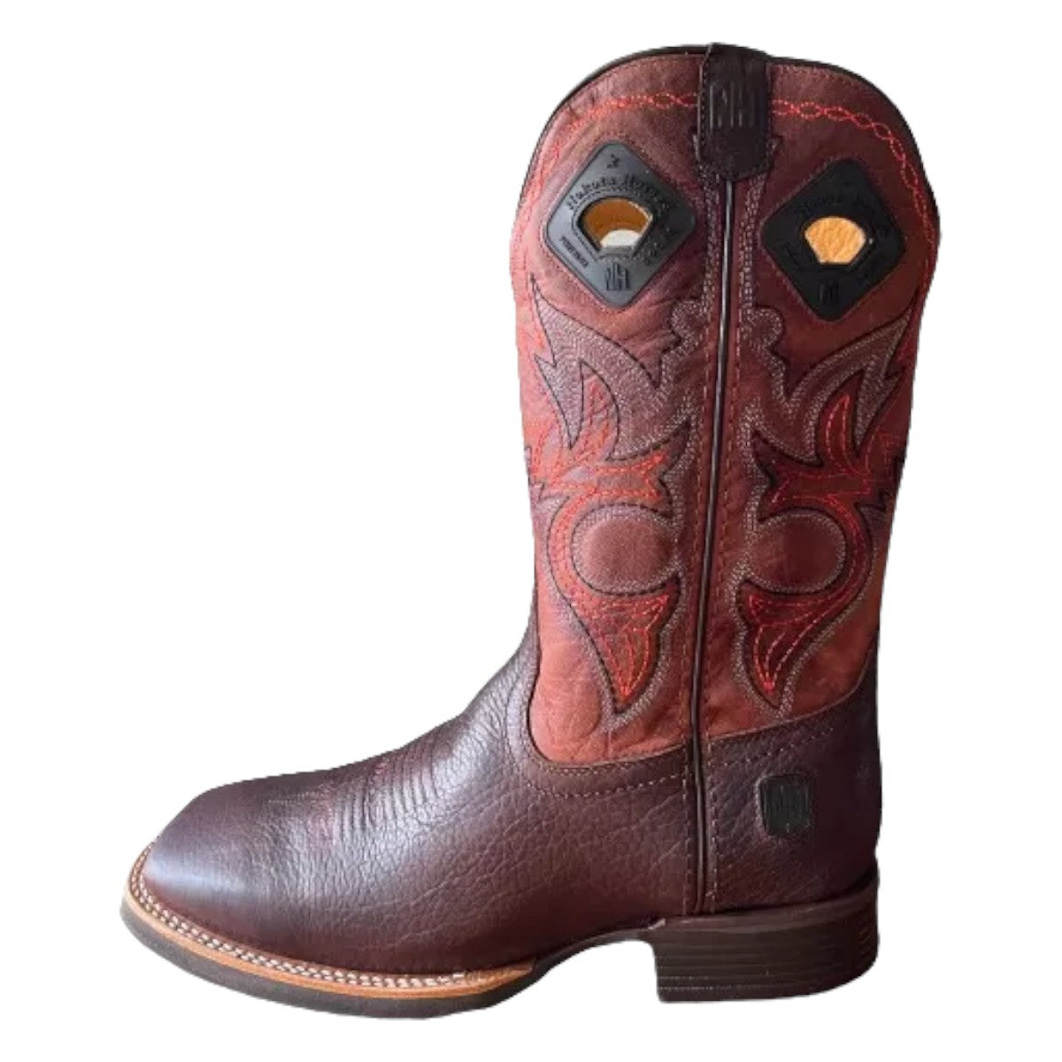 Bota Nokota Horse Caballero Morgan 18 Bisonte Redwood