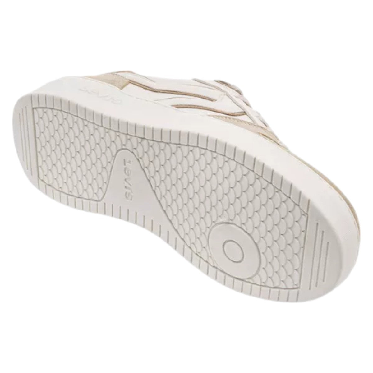 Tenis Levi`s Dama Glide L1224191 Ecru Blanco-beige