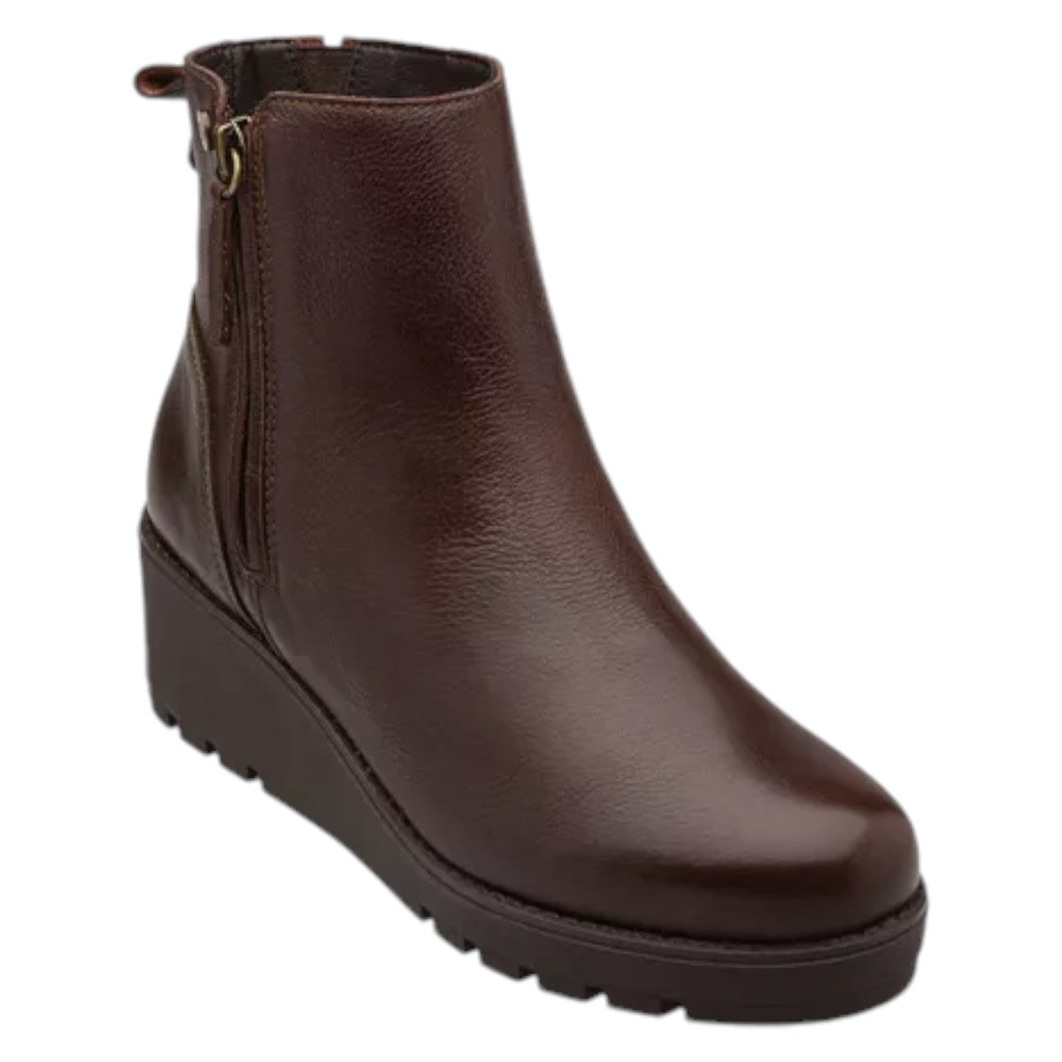 Botas Dockers Dama Beth D1224372 Piel De Res Entera Moka