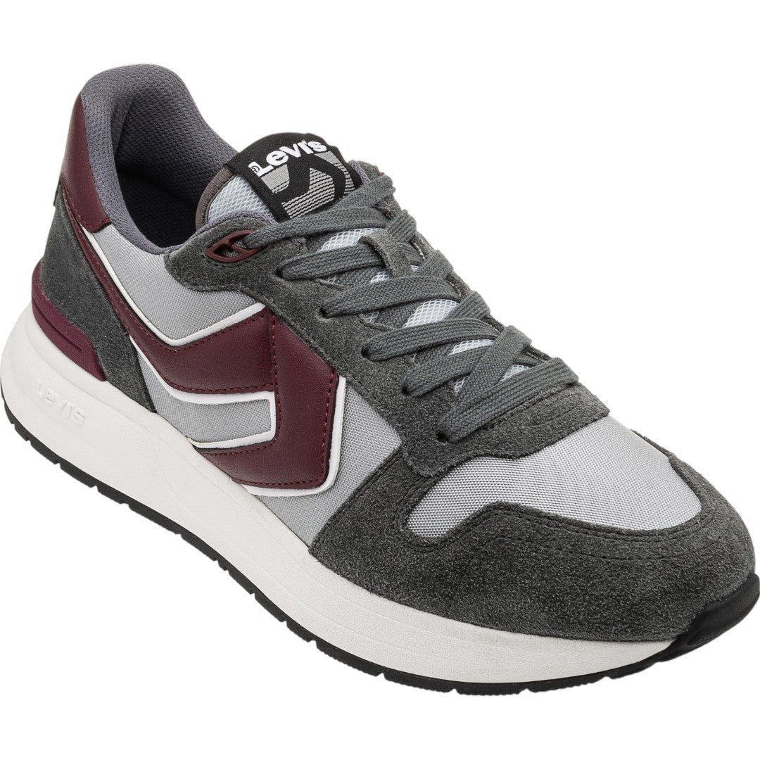 Tenis Levi's Caballero Charge L2224592 Gamuza Gris