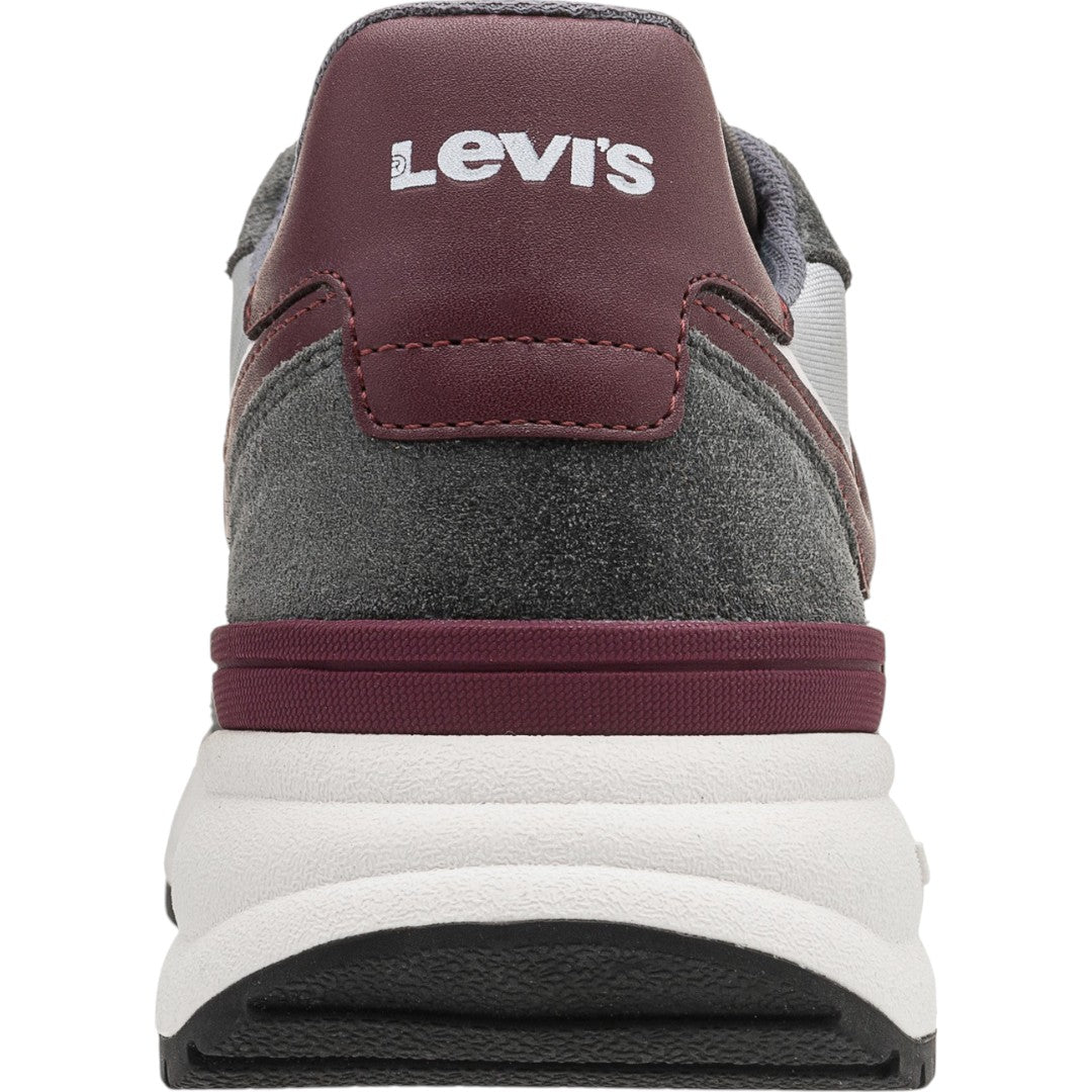 Tenis Levi's Caballero Charge L2224592 Gamuza Gris