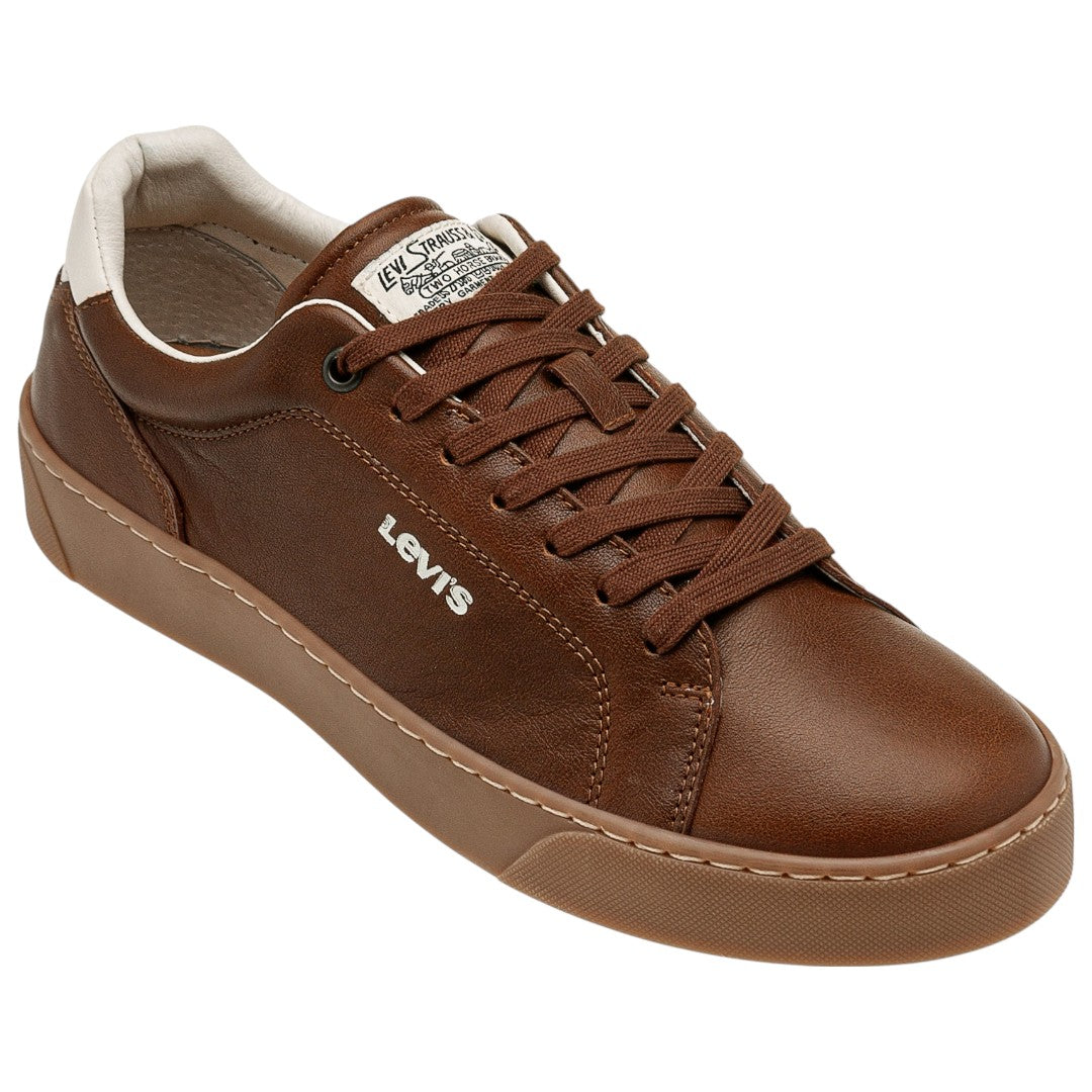 Tenis Levi's Caballero L2125561 Ander Piel Tabaco