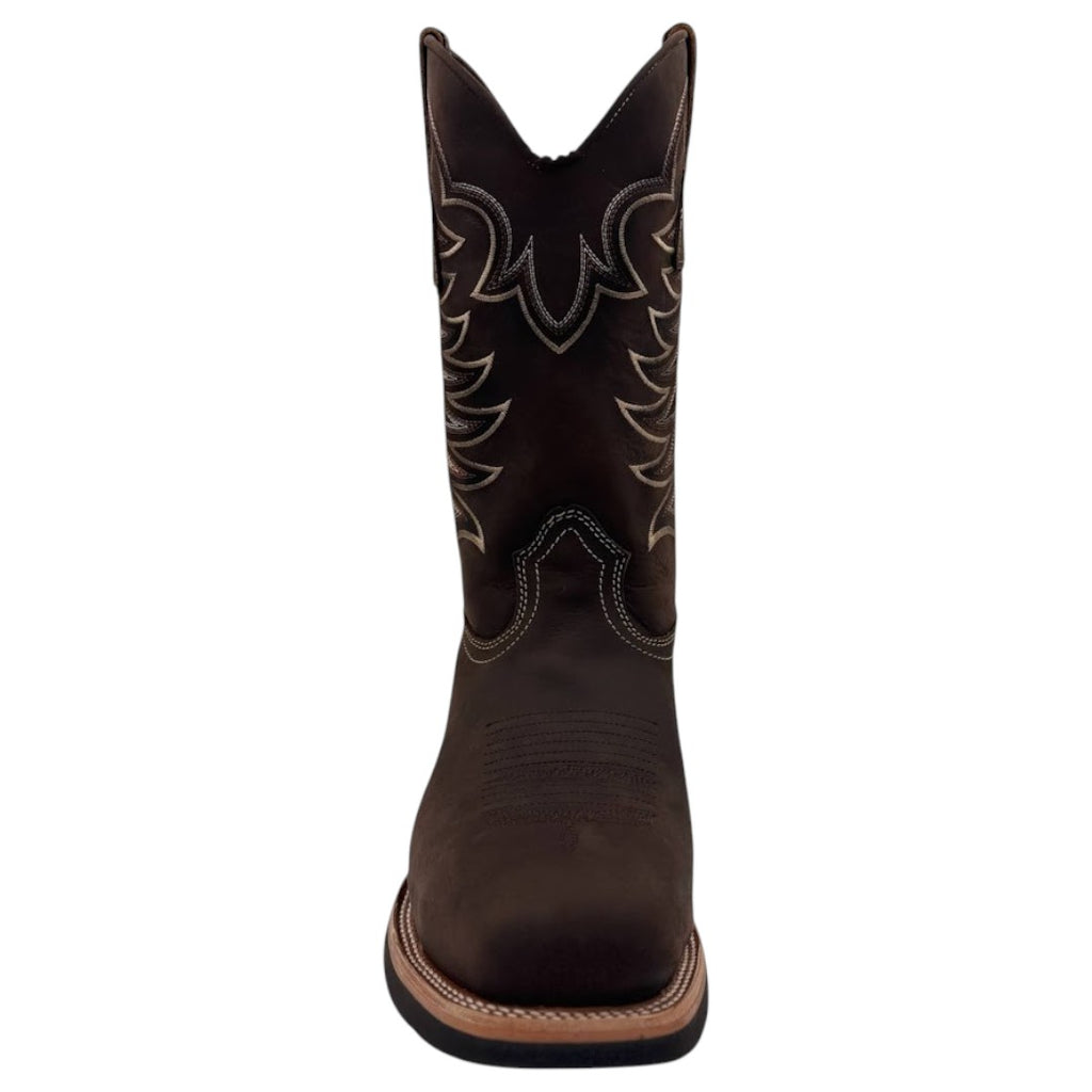 Bota Nokota Horse Diesel 25 Con Casco Piel Crazy Café