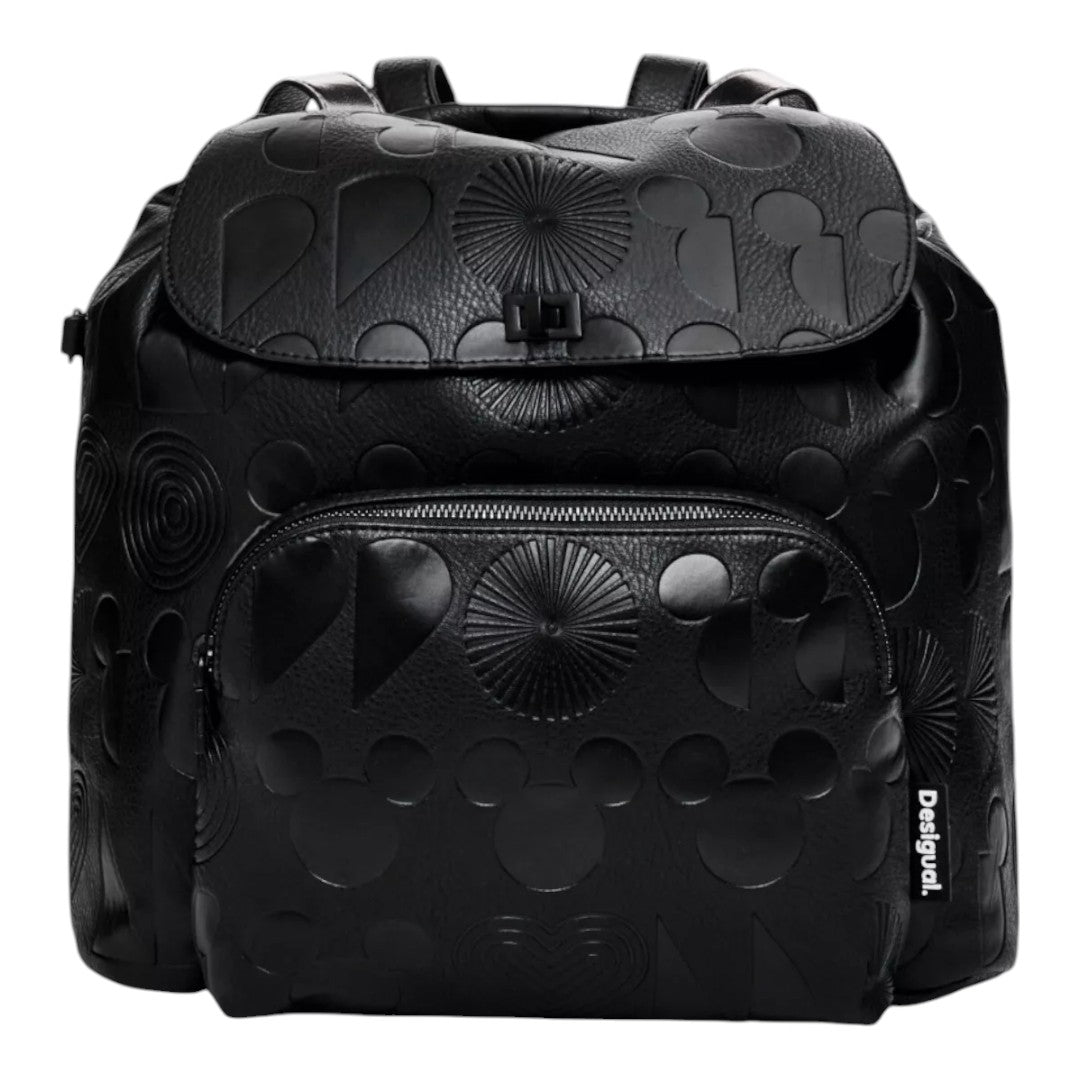 Bolsa Desigual Tipo Mochila Mickey Negro