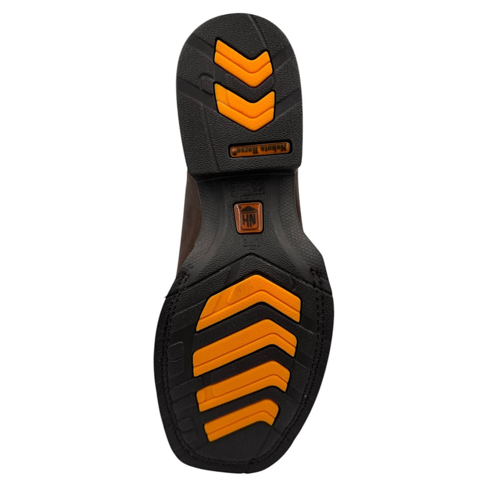 Bota Nokota Horse Diesel 25 Con Casco Piel Crazy Café
