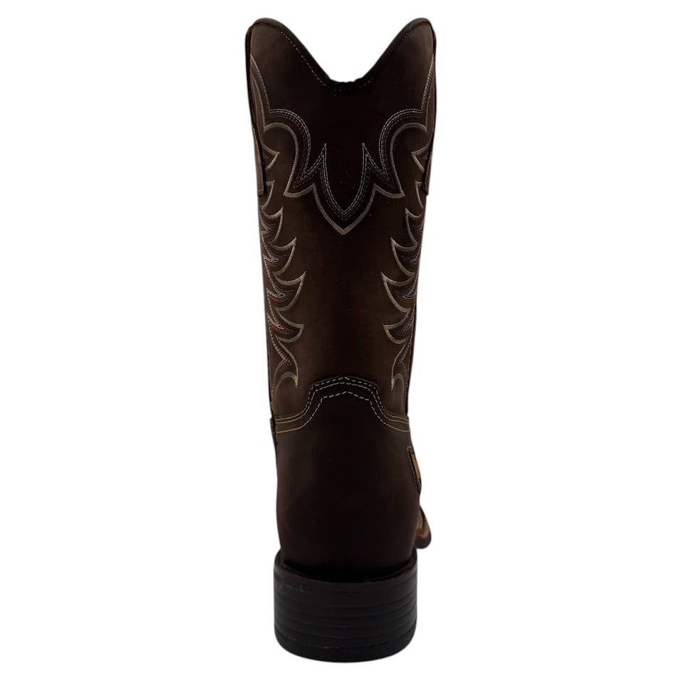Bota Nokota Horse Sherman 30 De Trabajo Piel Crazy Café