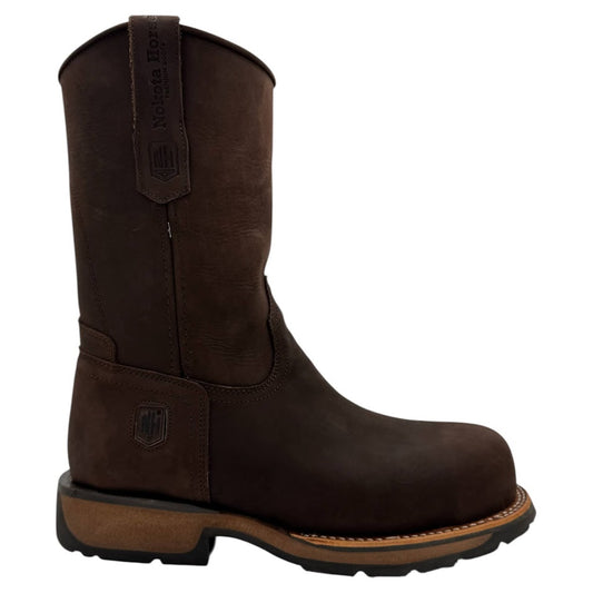 Bota Nokota Horse Sherman 30 De Trabajo Piel Crazy Café