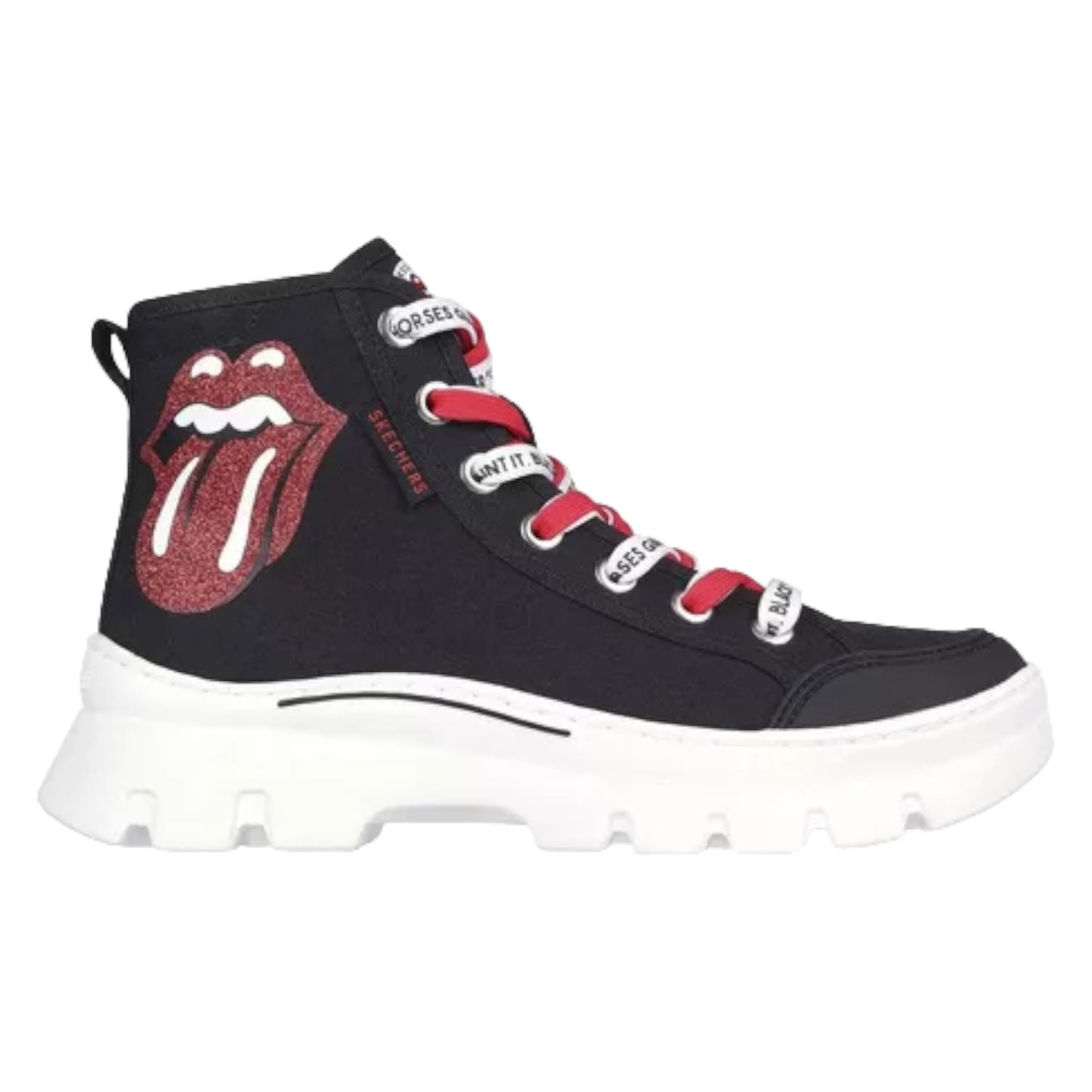 Tenis Skechers Dama Rolling Stones Roadies 177967 Neg/roj