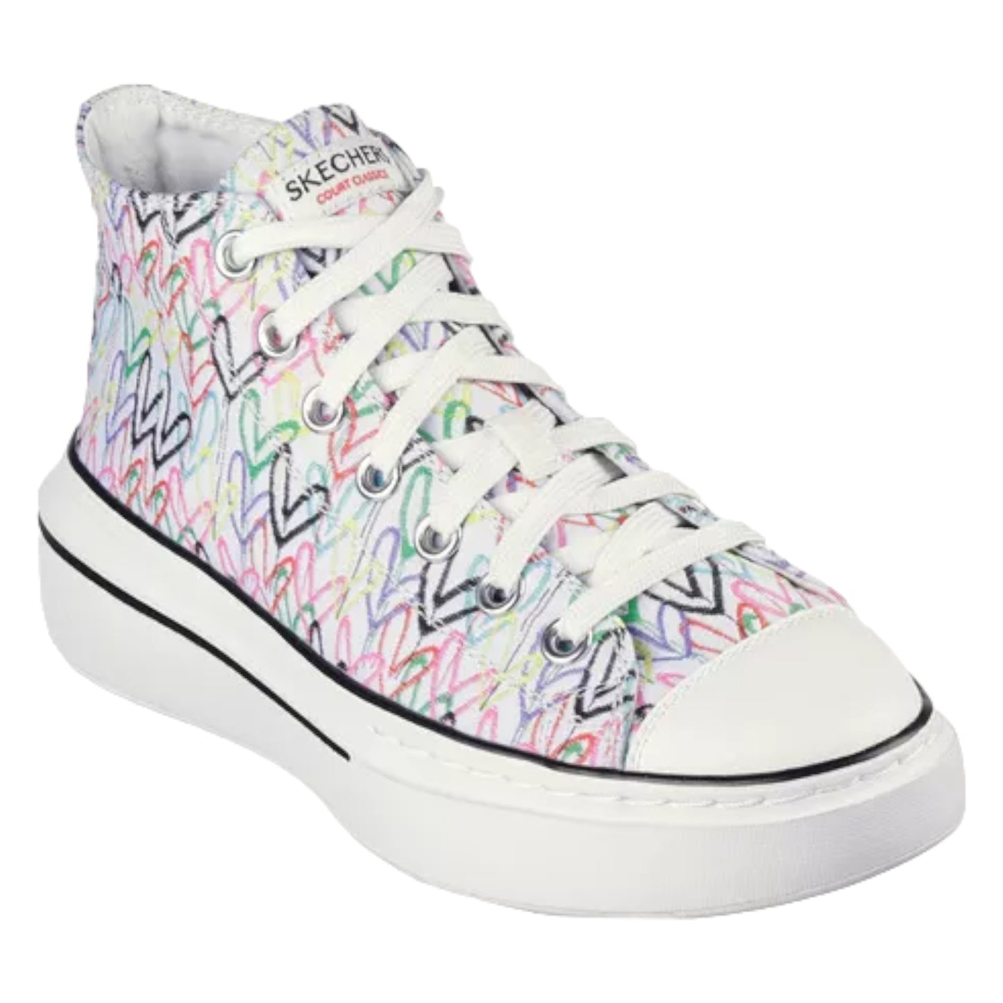 Tenis Skechers Dama Cordova Love 185132 Blanco-multicolor