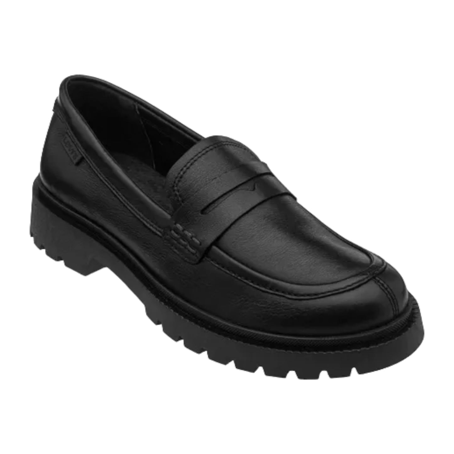 Mocasín Levis Dama L1123133 Piel De Res Negro