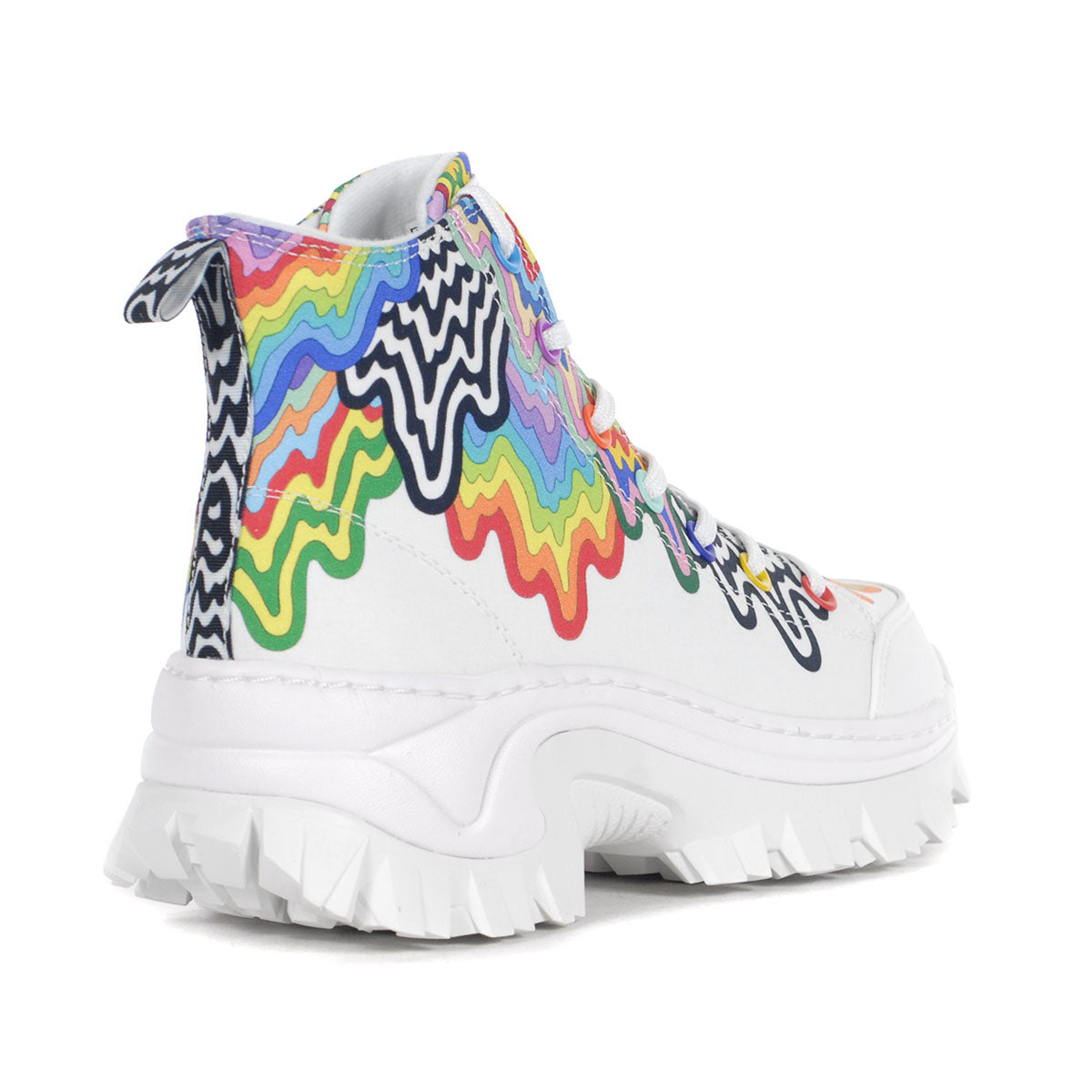 Tenis Skechers Dama Hi-ryze Drippy 177962 Blanco-multicolor