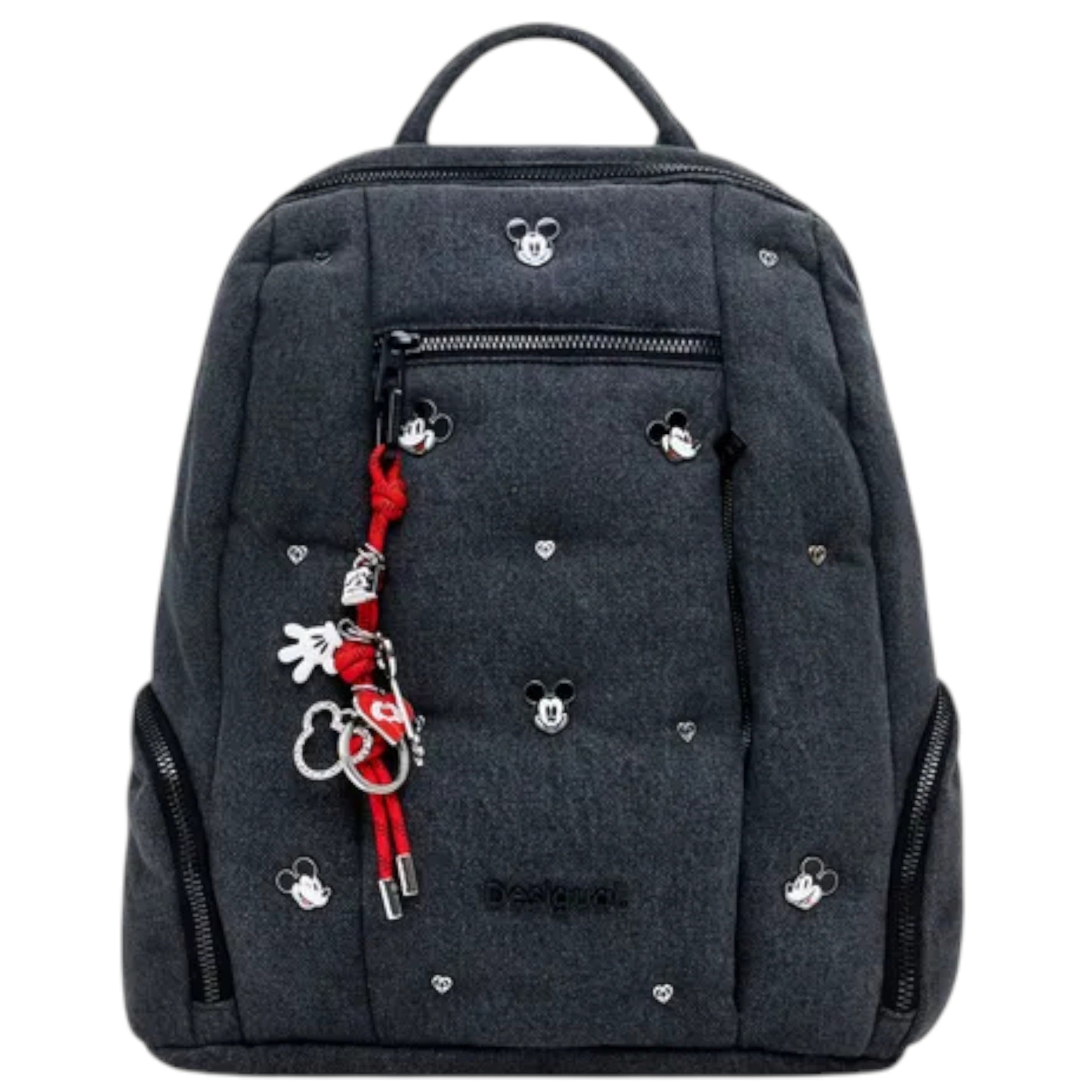 Mochila Desigual Demin Mickey Mediana Con Llavero