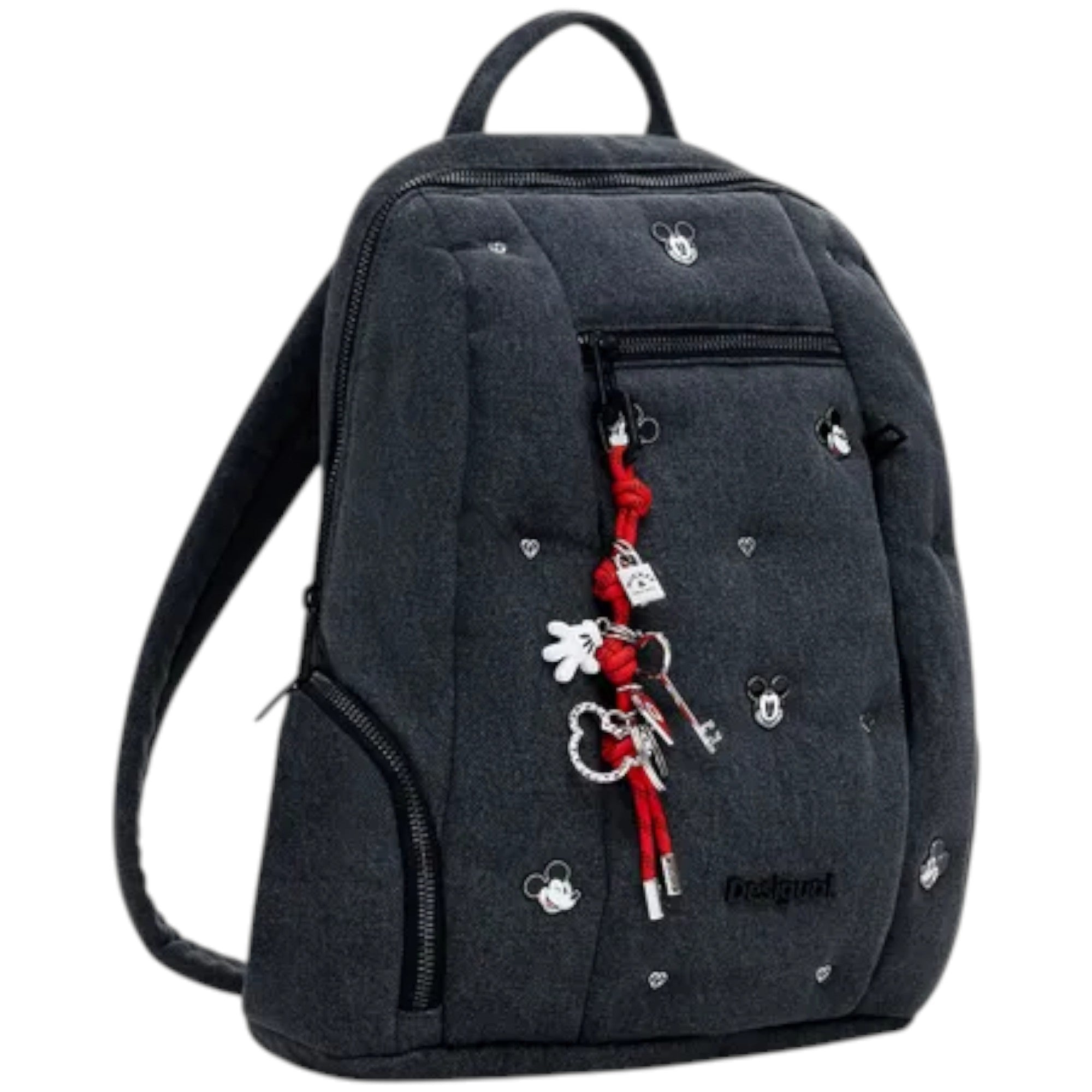 Mochila Desigual Demin Mickey Mediana Con Llavero