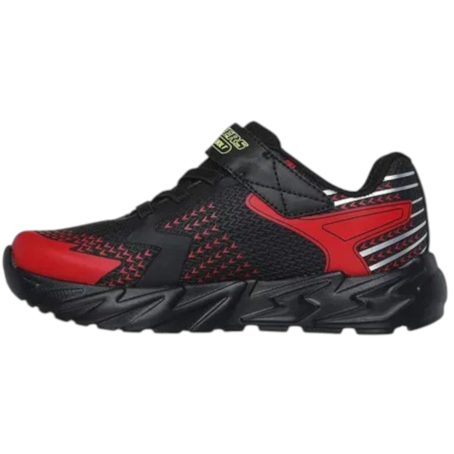 Tenis Skechers Niño S Lights Flex Glow 400138l Neg/roj