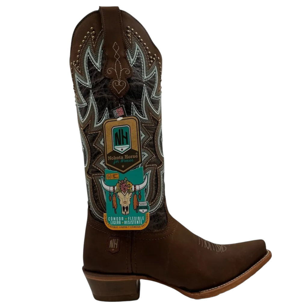 Bota Nokota Horse Dama Megan 05 Crazy Miel Suela De Cuero
