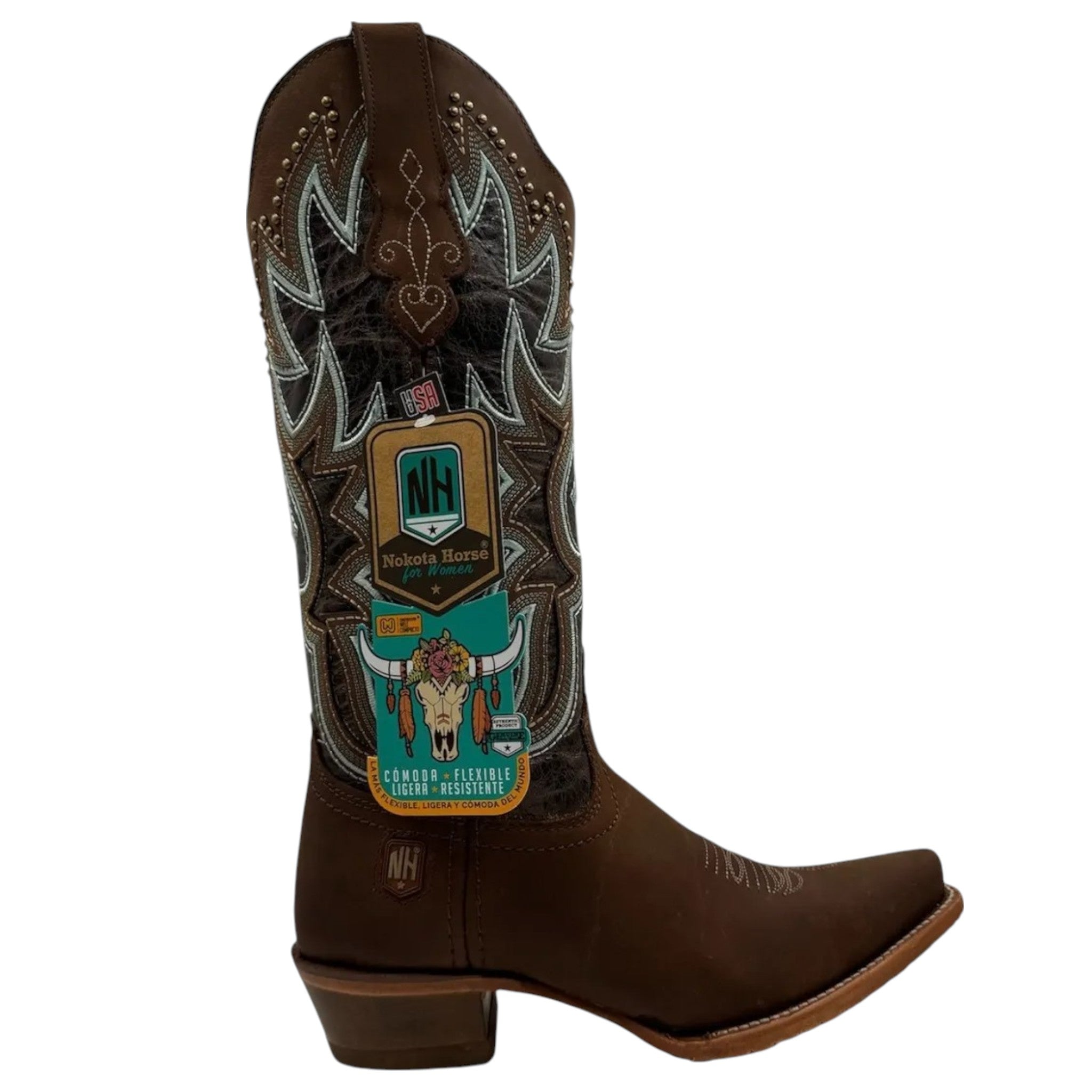 Bota Nokota Horse Dama Megan 05 Crazy Miel Suela De Cuero