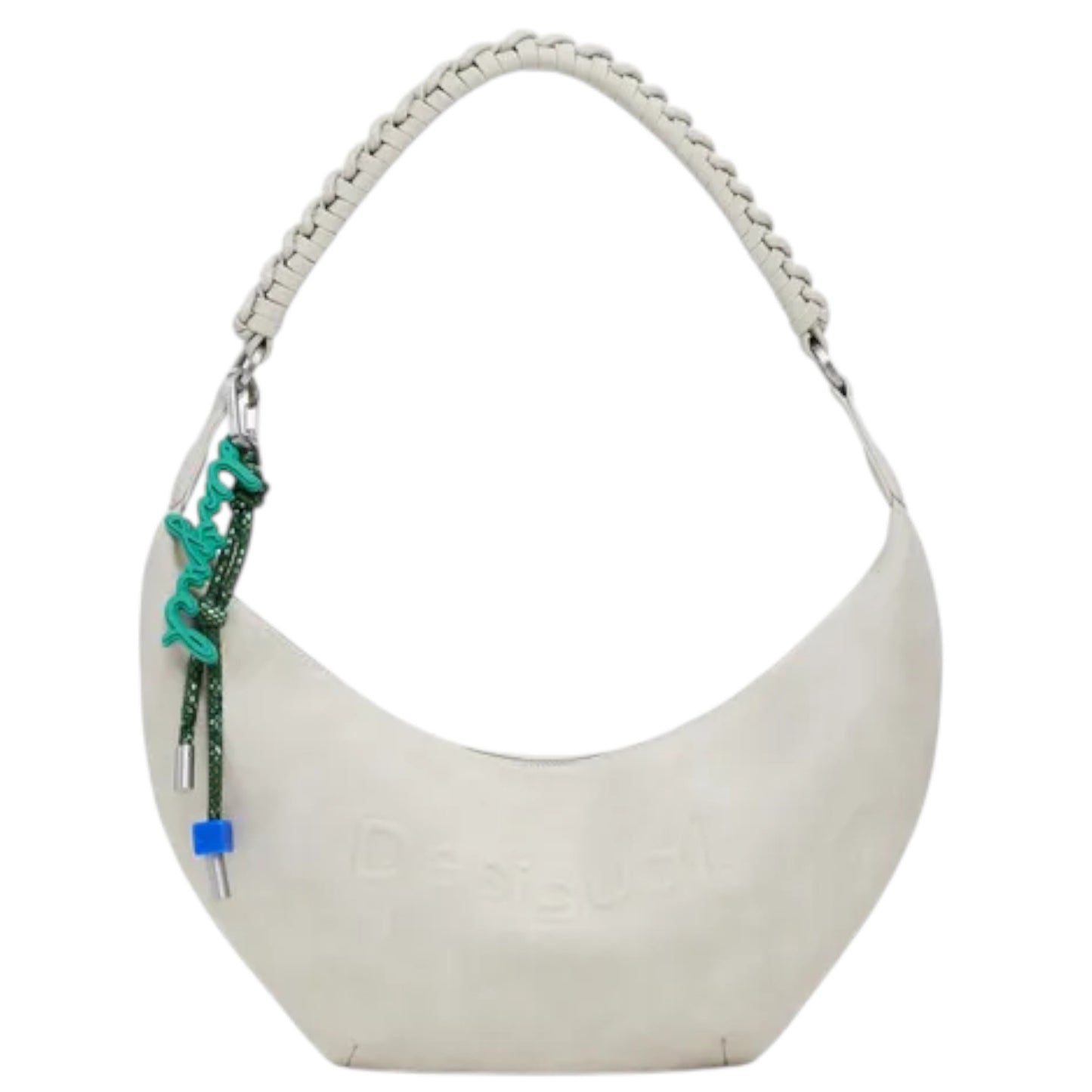 Bolsa Desigual 3d Bandolera Mediana Efecto Tejido En El Asa
