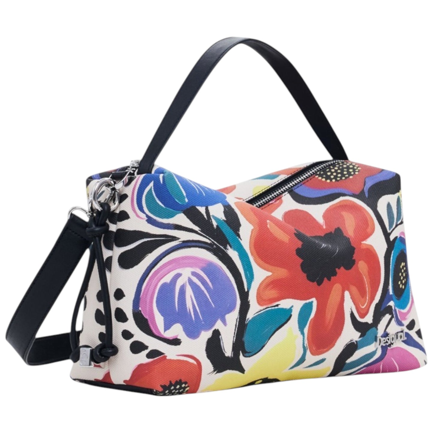 Bolsa Desigual De Mano Con Diseño De Flores